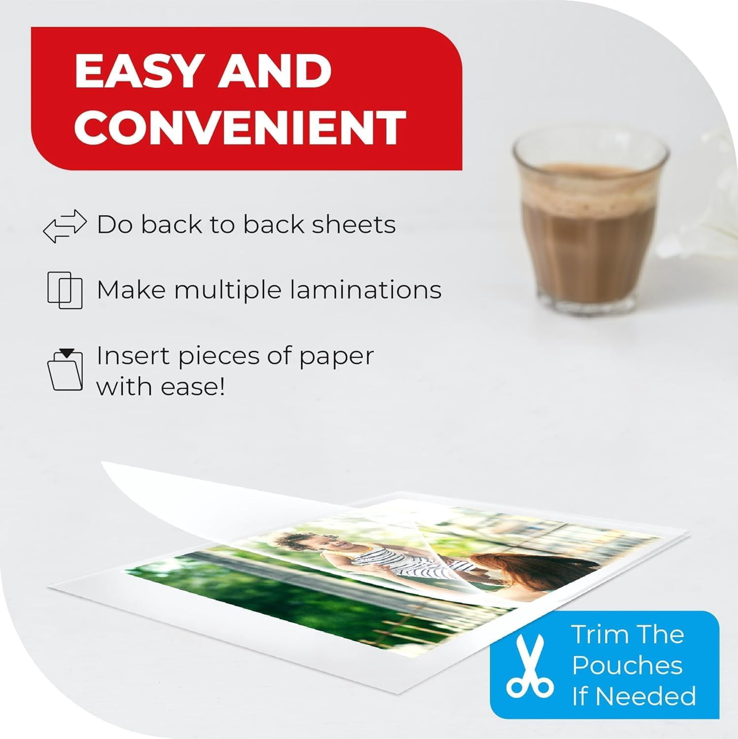3MIL Thermal Laminating Pouches (200 Count) 9x11.5 inch Dry-Erase Friendly Sheets, Compatible with Laminators Crystal Clear Laminated Finish