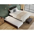 thumbnail image 5 of Wood Platform Bed with Trundle & Charging Station - Full Size, Espresso Finish, 5 of 10