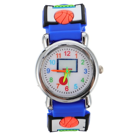 KAKOWELY Cartoon 3D Kids Watch Watch Basketball Pattern Wristwatch for Child,8.07"X1.22"X0.43"