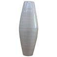 thumbnail image 3 of Bamboo Cylinder Floor Vase  - Handcrafted Tall Decorative Vase - Ideal for Dining Room, Living Room, 37 Inch White, 3 of 6