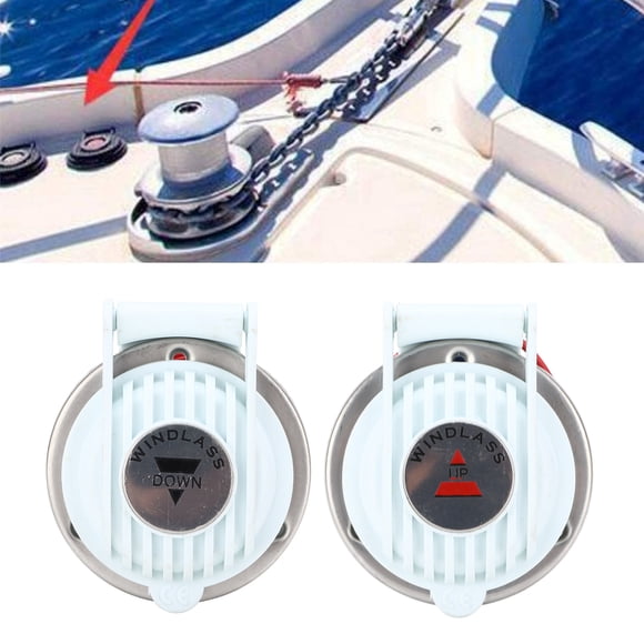Interruptor de Pie de la Cardía, interruptor Hacia Arriba y Hacia Abajo Switch de Pie de Bote Fácil Operación de Botón para el Barco para el Cabrestante