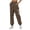 Brown, variant on Summer Pants for Women’ s Lined Sweatpants Wide Straight Leg Pants Bottom Sweatpants Joggers Workout High Waisted Yoga With Pockets Women Casual Little Womens Petite Pajama for Short Dark Blue M