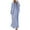 Blue, variant on Women Stripe And Linen Shirt Dress Casual Loose Maxi Dresses