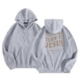 thumbnail image 4 of SIYUDAN Womens Sweatshirt Hoodies Trust in the Lord Hoodies Graphic Letter Print Sweatshirt Oversized Pullover Hoodie Sweatshirt Womens Fall Jackets Trending Clothes, 4 of 5