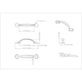 thumbnail image 3 of 3" CTC Watervale Bow Pull - Polished Chrome, 3 of 4