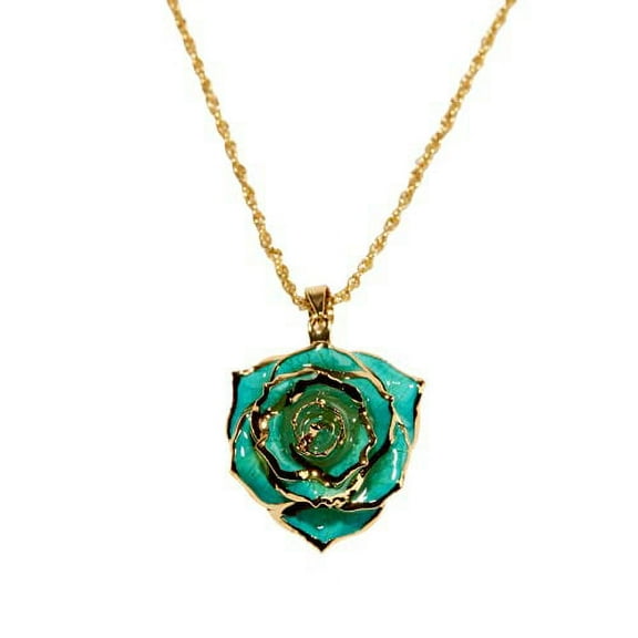 Teal Rhapsody Eternal Necklace by Eternal Rose