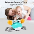 thumbnail image 5 of Crawling Crab Baby Toy - Infant Tummy Time Toys 3 4 5 6 7 8 9 10 11 12 Babies Boy 3-6 6-12 Learning Crawl 9-12 12-18 Walking Toddler 36 Months Old Music Development 1st Birthday Gifts, 5 of 5