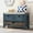 Navy, variant on Harper & Bright Designs Storage Bench with Cushion and Rattan Basket, Shoe Bench with Storage Drawer for Hallway Entryway, White