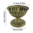 thumbnail image 3 of Bronze Iron Vase with European Retro Candle Cup, Vintage Design for Wedding and Event Decor, Home Office Decoration, Sturdy Metal, Elegant and Compact, 3 of 6