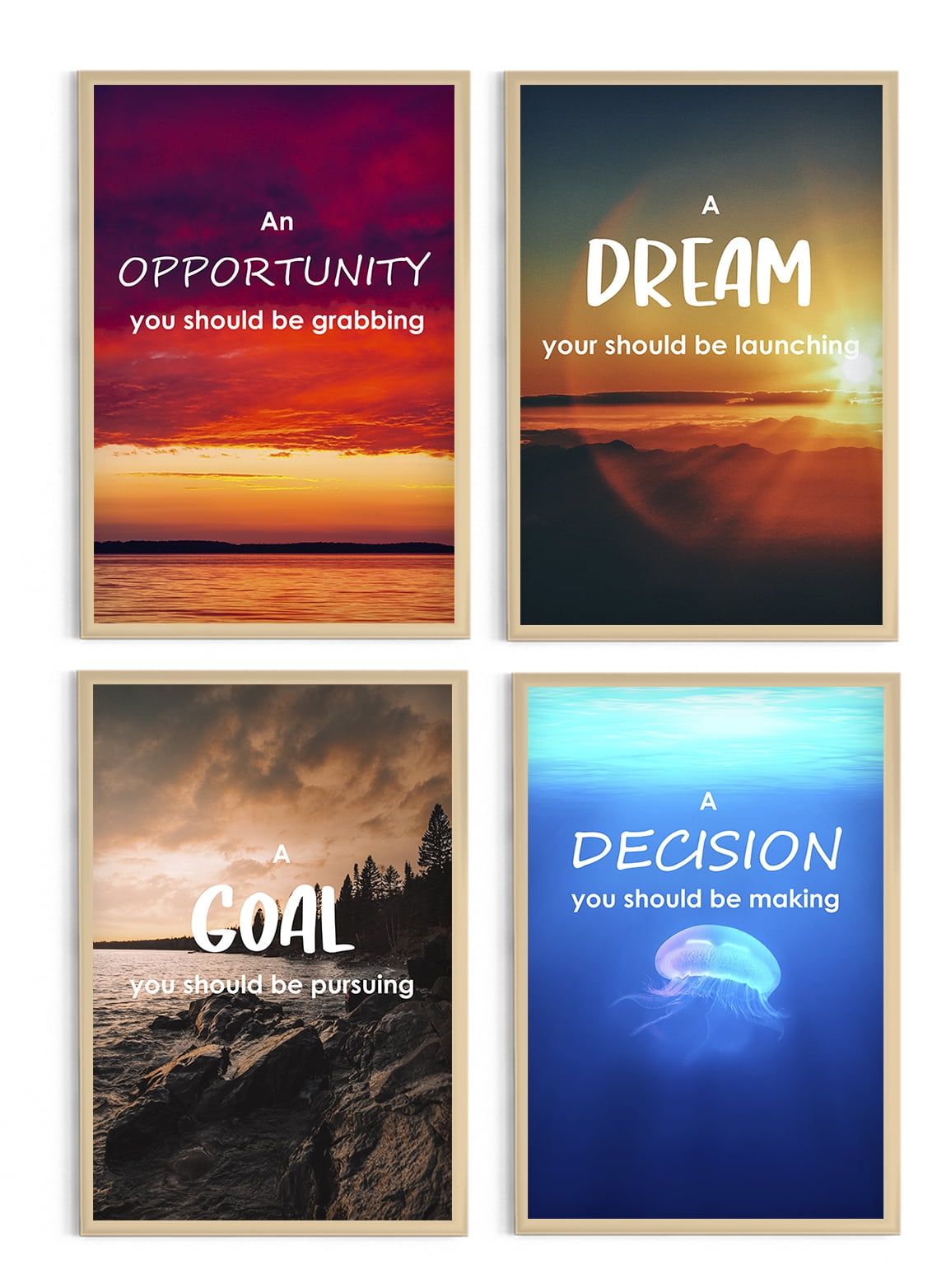 Awkward Styles Motivational Poster Inspirational Quotes An Opportunity You Should Be Grabbing Set Of 4 Posters Inspiring Wall Pictures Room Art Walmart Com Walmart Com