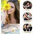 thumbnail image 5 of Sunflower Gifts for Women Teen Girls, Sunflower Bracelets for Women, 5 of 7