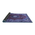 thumbnail image 2 of Ahgly Company Indoor Square Medallion Blue Traditional Area Rugs, 3' Square, 2 of 4