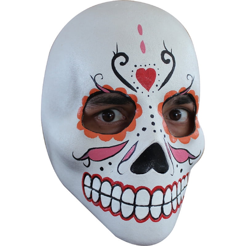 GHOULISH Day Of The Dead Maske - Catrin Deluxe, Handbemalt Aus Latex