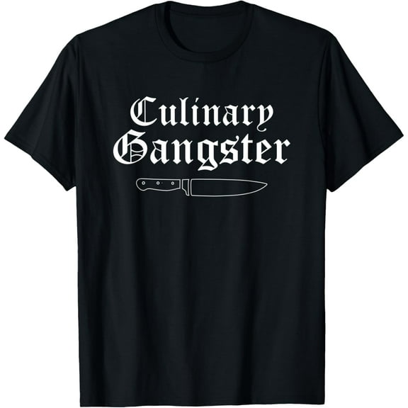 Funny Culinary Gangster Kitchen Cooking Knife T-Shirt