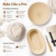thumbnail image 2 of Set de Cestas Banneton BAVIFY Kit Redondo 23cm y Ovalado 25cm, 2 of 6