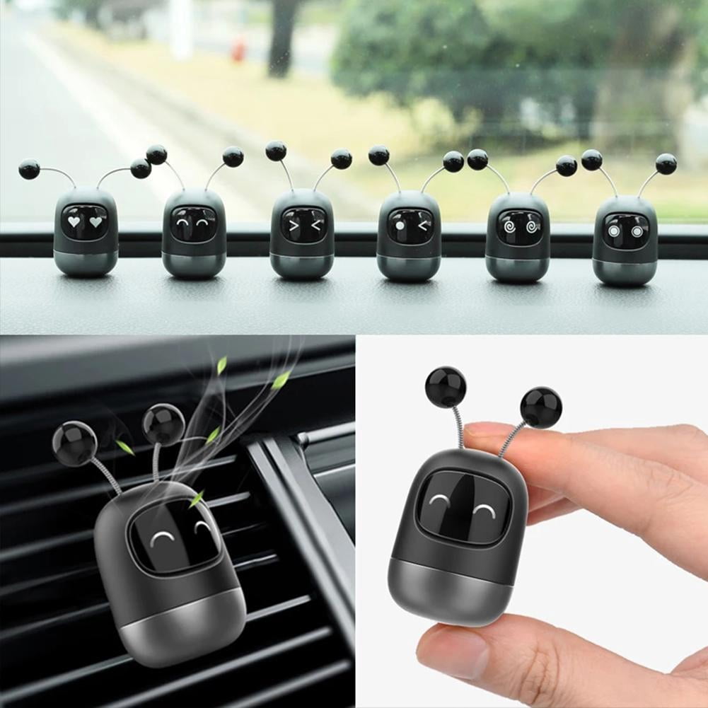 Cute Robot Car Air Freshener Air Aromatherapy Condition Clip Diffuser Auto Air Vent Mount Clip Girl Car Accessories Car Perfume