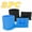 🔥 Black and Blue_New#1, variant on Paddle Board Kayak Cup Holder with Phone Mount | 2-in-1 Drink & Phone Bracket | Universal Fit | Durable PP Plastic | Black/Blue/Hot Pink | 1 Pc | 17.5x8.3cm