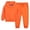 Orange, variant on Afuyipoi Boys and Girls Plain Pullover Hoodie and Cuffed Track Pants Outfit 100% Cotton 2-12Y Blue Size 11