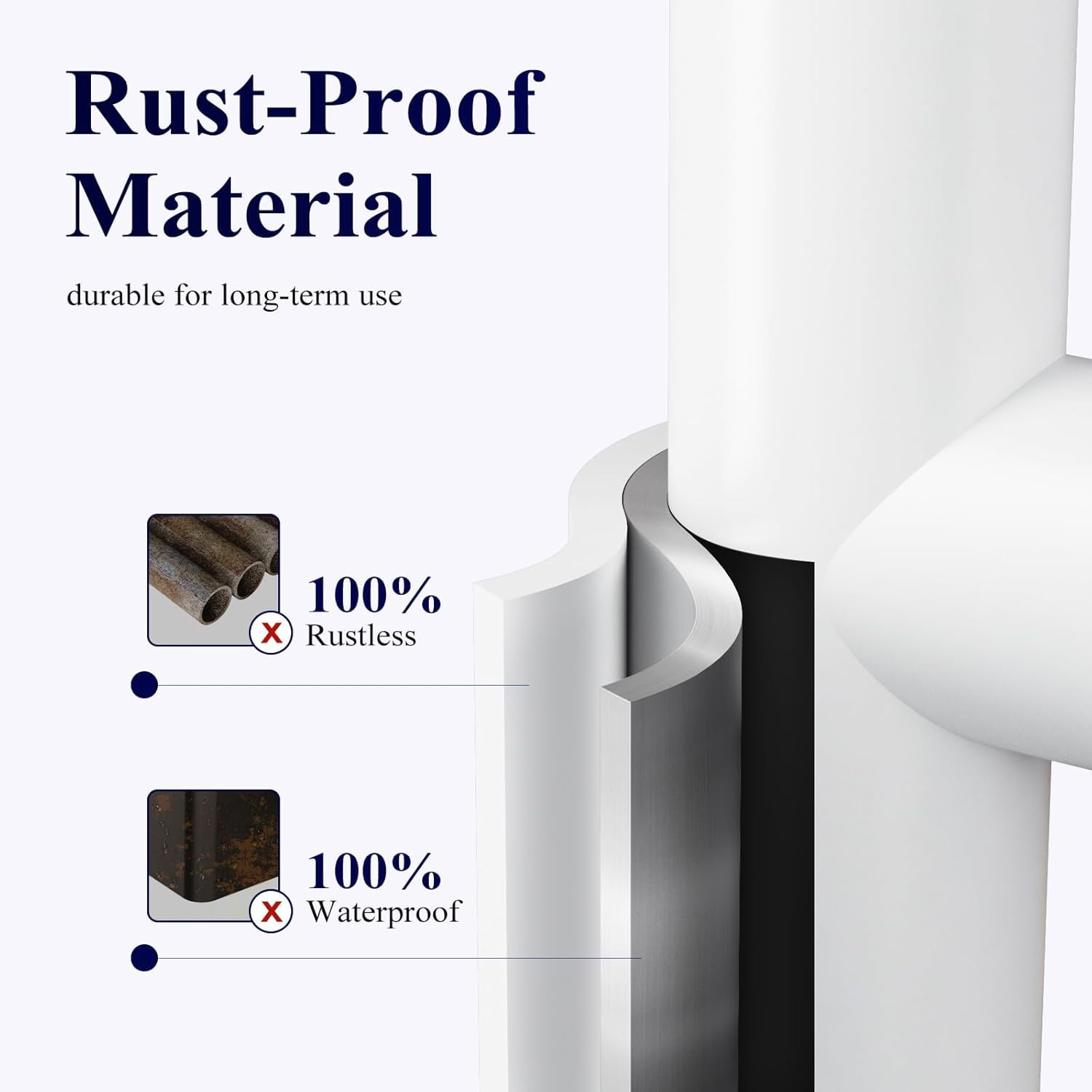 4-Roll Free-Standing Toilet Paper Holder - Rustproof Metal Stand with Anti-Slip Base & Phone Shelf, Black Bathroom Storage Organizer