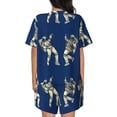 thumbnail image 6 of Sigee Disco party Astronaut Dancing for Sleepwear Casual Pjs with Pockets Women's Pajamas Sets Shorts 2 Piece Short Sleeve Lounge Sets 3X-Large, 6 of 9