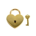 thumbnail image 2 of Godderr Love Heart-Shaped Lock Vintage Alloy Key Love Heart Padlock Trolley Lock 2x1inch, 2 of 4