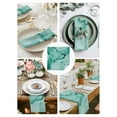thumbnail image 4 of nqOlkjepod Turquoise Marble Cloth Napkins Set of 6 Reusable Dinner Napkins, Nature Marble Stone Ripple Modern Art Cocktail Napkin Washable Table Napkins for Wedding/Holiday Party/Baby Shower 20"x20", 4 of 8