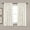 White, variant on Lush Decor Avon Ruffle 95" x 54" Solid White 3" Rod Pocket Single Window Panel