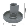 thumbnail image 1 of Ruedas para lavavajillas, 12 Uds., ruedas para cesta inferior compatibles con Aeg Electrolux LingWen 8390611052935, 1 of 1