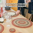 thumbnail image 6 of Homespice - Chester Thick Table Runner, an Oval Hand Braided Runner of Premium Jute Fibers to Use as Wide Table Runners on the Dining Table - No Gaps or Unfinished Edges - Multicolor, 11x36 Inches, 6 of 8