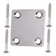 thumbnail image 1 of Tornillo para placa de mástil de guitarra eléctrica con placa de mástil cromada para bajo Plata, 1 of 5