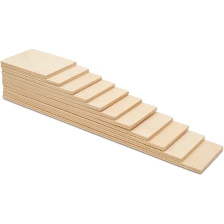 Wooden Rainbow Building Boards, 5 Sets of 11 DIY Rainbow Slats for Open-Ended Play and Skill-Building, by Woodpeckers
