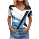thumbnail image 1 of Tops de Algodón para Mujeres Cuello en V Casual de Manga Corta, Imitación Algodón Primavera Y Blusa de Verano, 1 of 5