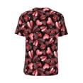 thumbnail image 2 of Daiia Ladybugs and Red Hearts Mens Baseball Jersey Button Down Shirts Short Sleeve Sports Uniforms-XX-Large, 2 of 9