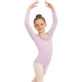thumbnail image 2 of AHTJRT Leotards for Girls Cute Summer Dance Ballet Gymnastics Sleeveless Tank Bodysuits with Ruffled Collar Purple#02 5-6 Years, 2 of 6