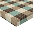 thumbnail image 4 of Ambesonne Abstract Fitted Sheet, Sketchy Squares Modern Art, Full Size, Brown Beige and Pale Teal, 4 of 5