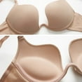 thumbnail image 5 of Women's Essentials Deep U Multi-Way Push Up Convertible Low Cut Plunge Bra(Beige,38D), 5 of 7