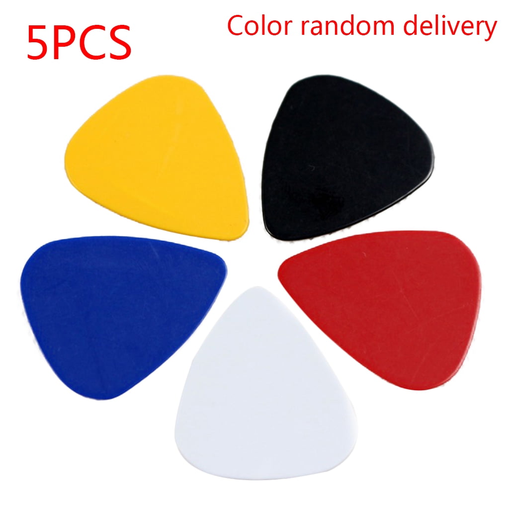 5pcs 0.46mm Thin Guitar Picks Color Guitar Picks Heart Shape Random
