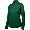 thumbnail image 2 of Augusta Sportswear L Womens ATTAIN 1/4 ZIP PULLOVER Dark Green 2787, 2 of 2