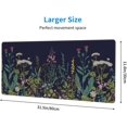thumbnail image 4 of Watercolor Cherry Blossom Mouse Pad 31.5x11.8 Inch Pink Full Desk Japanese Sakura Mousepad Extended Large Non-Slip Rubber Base Waterproof Big Keyboard Mat with Stitched Edges for Gaming and Office, 4 of 7