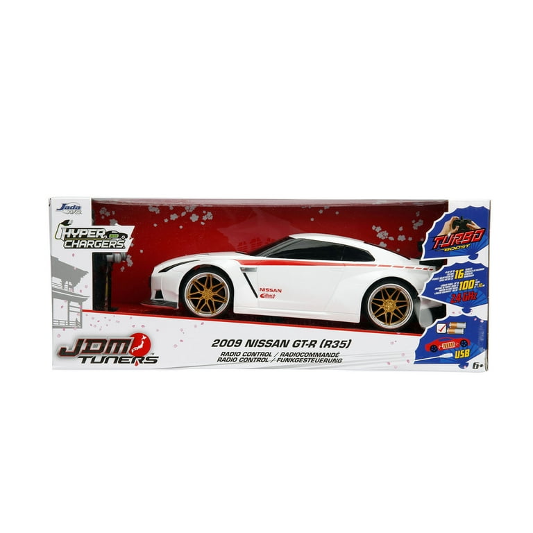Jada Toys 2009 Nissan GTR R35 1:16 Scale RC Car with Remote