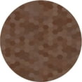 thumbnail image 1 of Ahgly Company Machine Washable Indoor Round Transitional Red Brown Area Rugs, 5' Round, 1 of 7