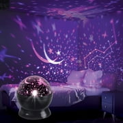 Brightside Celestial LED Projector, Multicolor Rotating Light, USB or Battery Powered