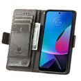 thumbnail image 3 of Allytechgroup Motorola Moto G Power 2025 Wallet Case, RFID Blocking Cards Holder Vintage PU Leather Folio Flip Stand Shockproof Magnetic Closure Wallet Case for Motorola Moto G Power (2025), Gray, 3 of 10