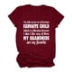 thumbnail image 1 of Gibobby Casual Playera de Manga Corta para Mujer Mujeres Casual Tops Impresión Camisa Blusa Manga Corta Cuello Redondo Temperamento Tee Tops Blusa Túnica Suelta(Vino,CH), 1 of 3