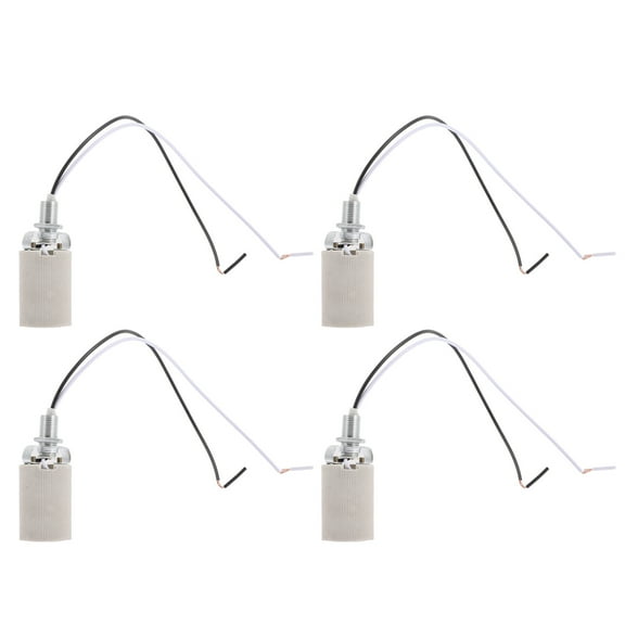Bbanquetan 4pcs E14 Thread Lamp Holder Light Bulb Base