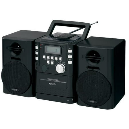 JENSEN JENCD725B Jensen CD725 High Quality Audio CD/Cassette Mini (Best Mini Shelf Stereo System)