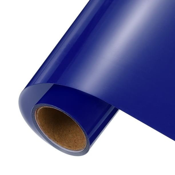 Vinilo de Transferencia Térmica Azul Marino Uxcell, Rollos de Vinilo de 12 Pulgadas x 5 pies para Corte de Calcomanías, Señales, Álbumes de Recortes, Manualidades DIY, Decoración del Hogar