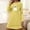 002 Yellow, variant on Hvot&aat Ladies' Halloween Cute Funny Mini Dresses Round Neck Long Sleeve Dress Pajamas Sleep Shirts