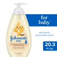 thumbnail image 3 of Johnson's Skin Nourish Moisture Tear-Free Soap and Infant Baby Bath Body Wash, Shea and Cocoa Butter, 20.3 oz, 3 of 10