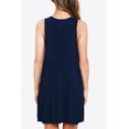 thumbnail image 2 of Women's Full Size Round Neck Sleeveless Dress with Pockets 95% rayon and 5% spandex for Everyday Casual Comfort, 2 of 17